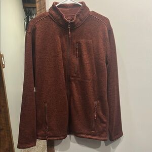 Rust Full-Zip Jacket
